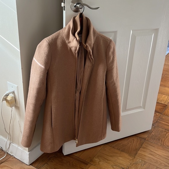 J Crew Cocoon camel Wool Coat - Picture 2 of 7